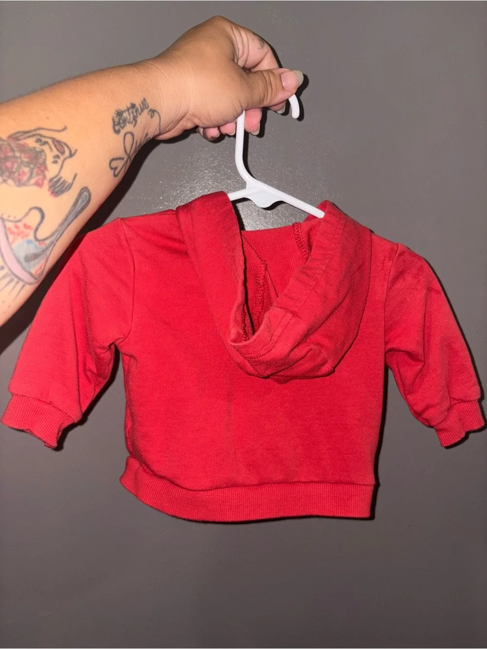 Carter's Bright Red Zip-Up Baby Hoodie